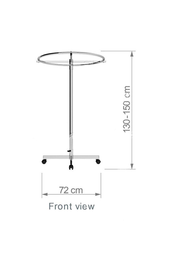 Tekerlekli Daire Stant - 2