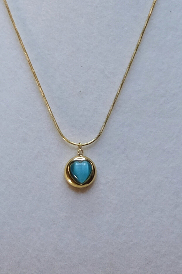 Blue Heart Necklace