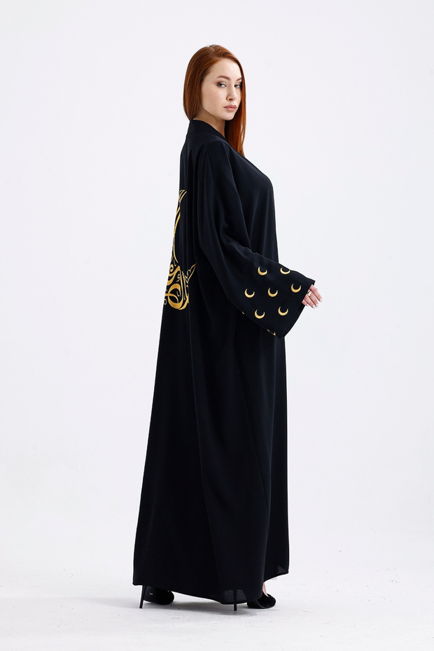 هلال رمضان منقوش باللون الأسود - 8