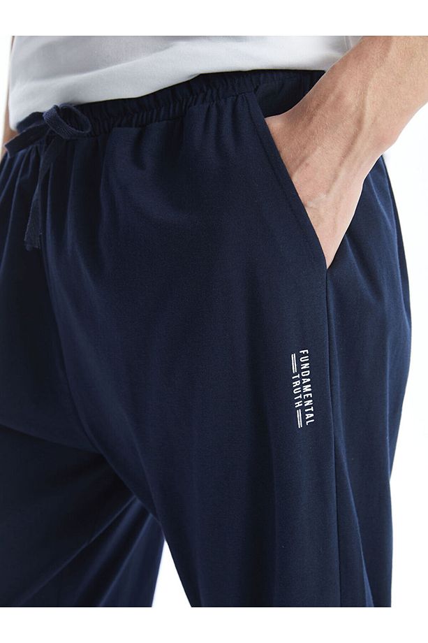 LCW ECO Lacivert Standart Kalıp Baskılı Erkek Pijama Alt - 3