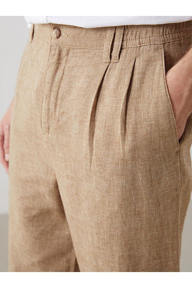 LCW Vision Standart Kalıp Keten Karışımlı Erkek Pantolon - 3