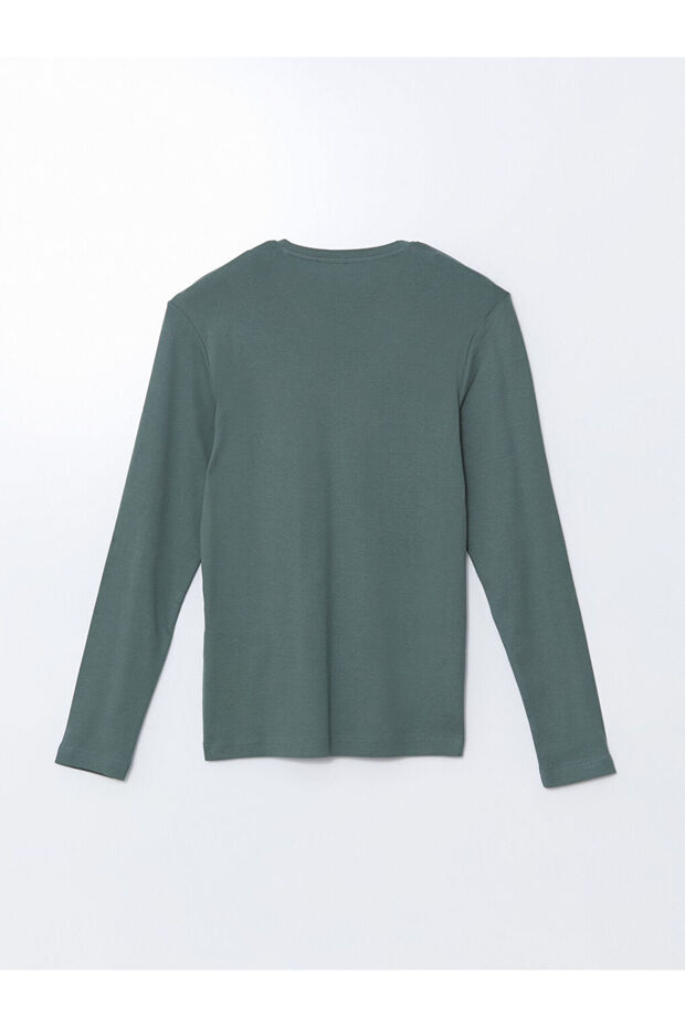 LCWAIKIKI Basic V Yaka Uzun Kollu Erkek Sweatshirt - 2