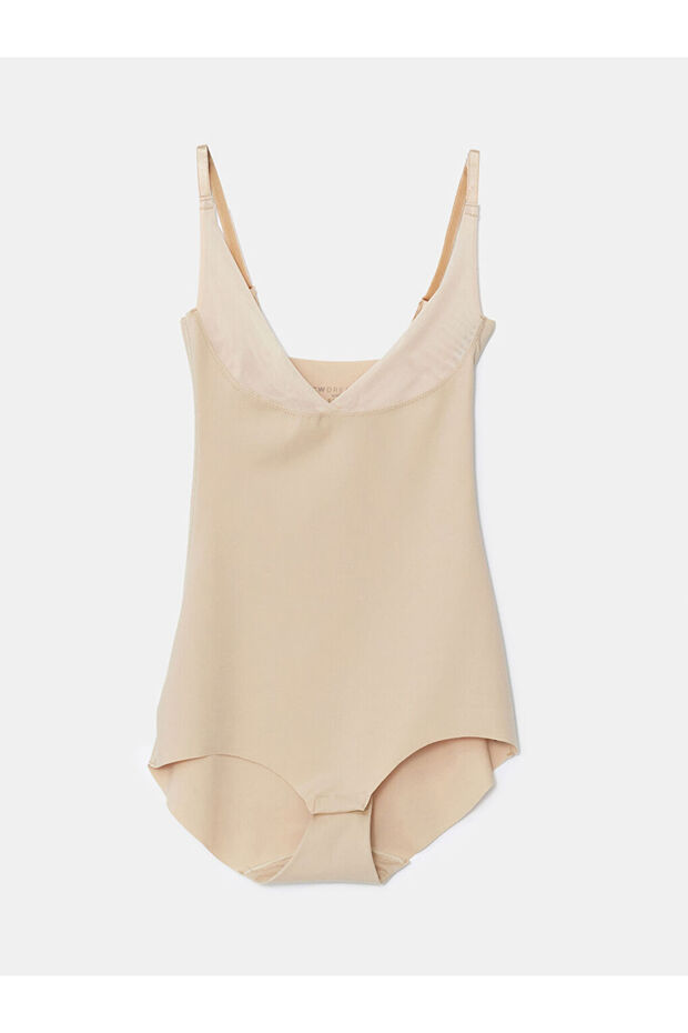 Lcw Dream Pink Straight Strap Women's Bodysuit Corset