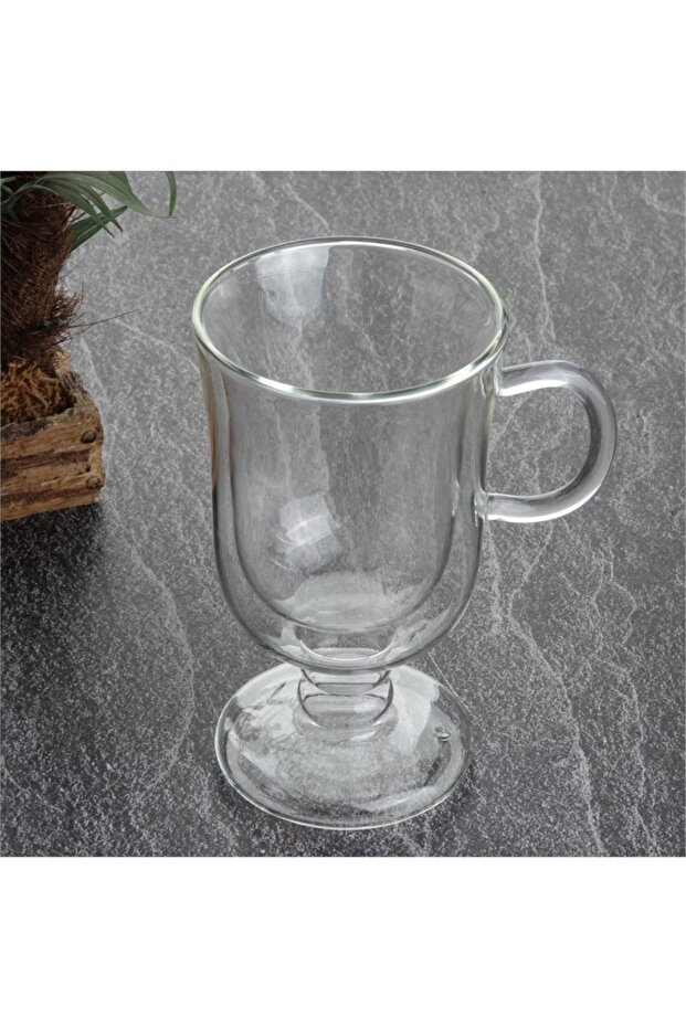 Çift Cidarlı Cam Kupa 260 ml - 1