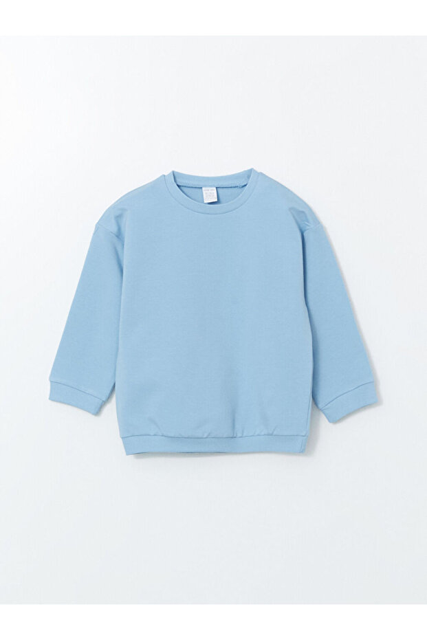 LCW baby Mavi Bisiklet Yaka Basic Erkek Bebek Pijama Takım - 2