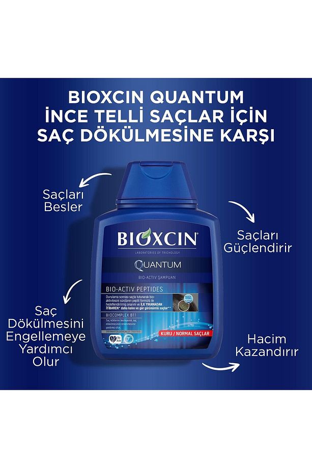 Kuantum Kuru - Normal Saçlar İçin Hacim Veren Şampuan 300ml x 4 Adet + 1 Adet 100ml Jel Hediye - 2
