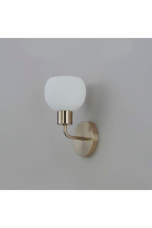 Metal Modern Eskitme Kaplama Opal Camlı Dekoratif Rustik Duvar Aplik - 1