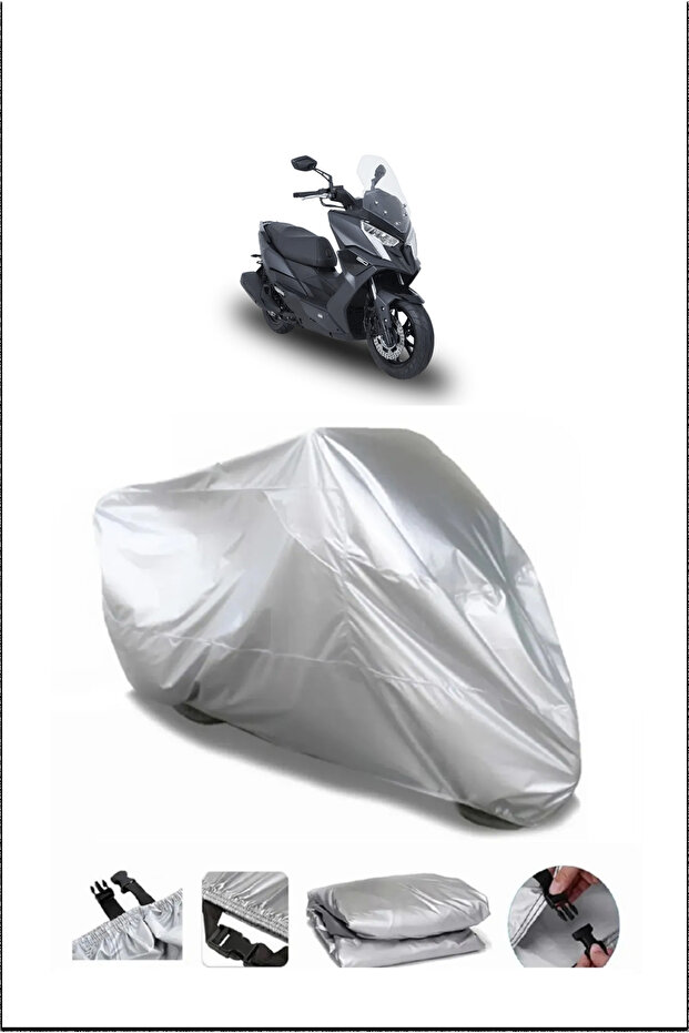 Kymco Dinkr150 Gray Waterproof Quality Motorcycle Cover