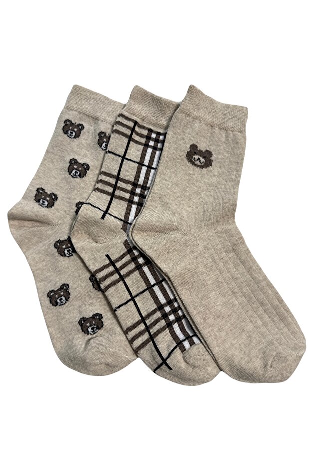 Soket Çorabı 3 lü - 1