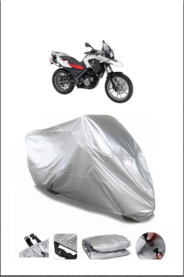 غطاء دراجة نارية بجودة مقاومة للماء باللون الرمادي لسيارة Bmw G650GS