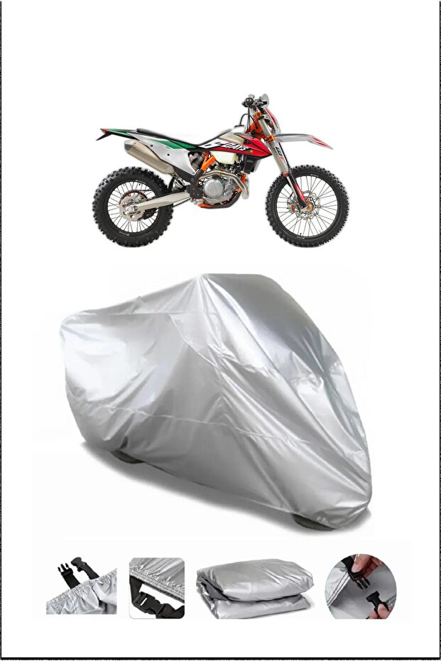 Ktm 500Exc Gray Waterproof Quality Motorcycle Cover