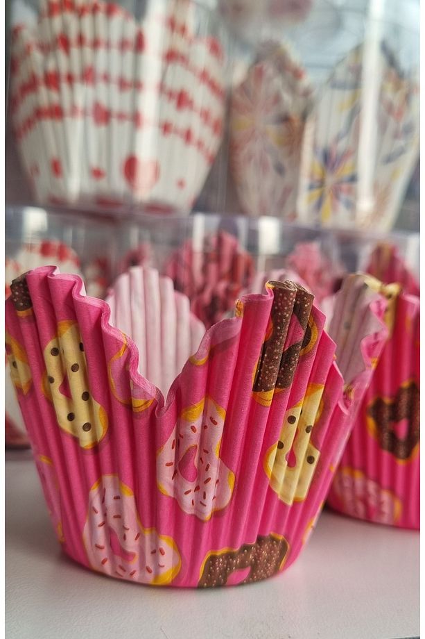 100 Adet Muffin Cupcake Kağıdı, Renkli Kağıt Muffin Kek Kalıbı - 1