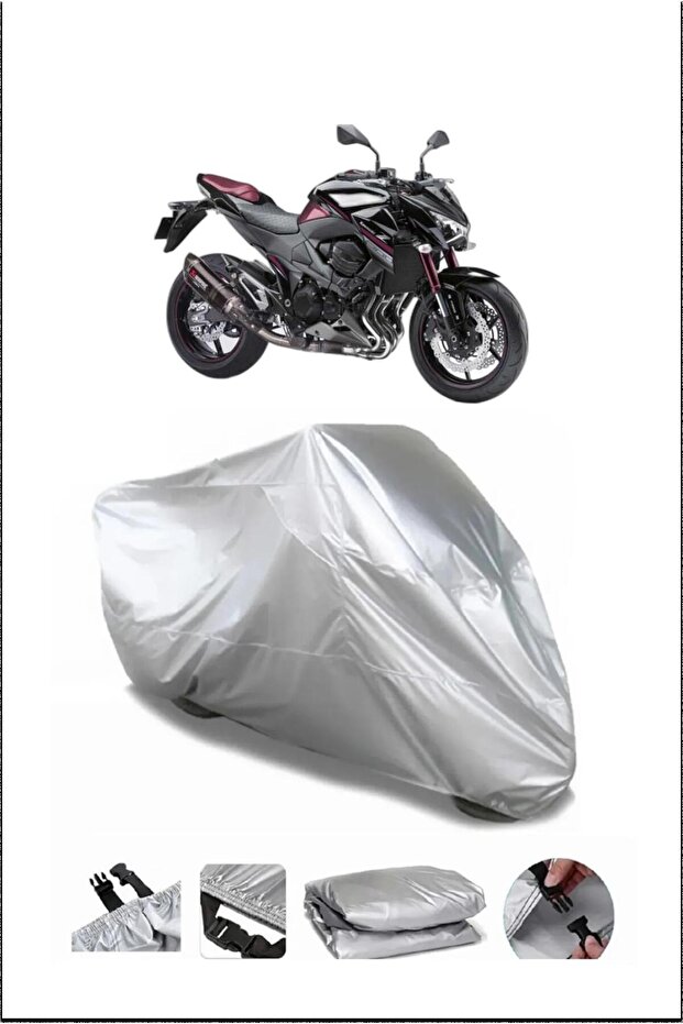 Kawasaki Z800 Gray Waterproof Quality Motorcycle Cover