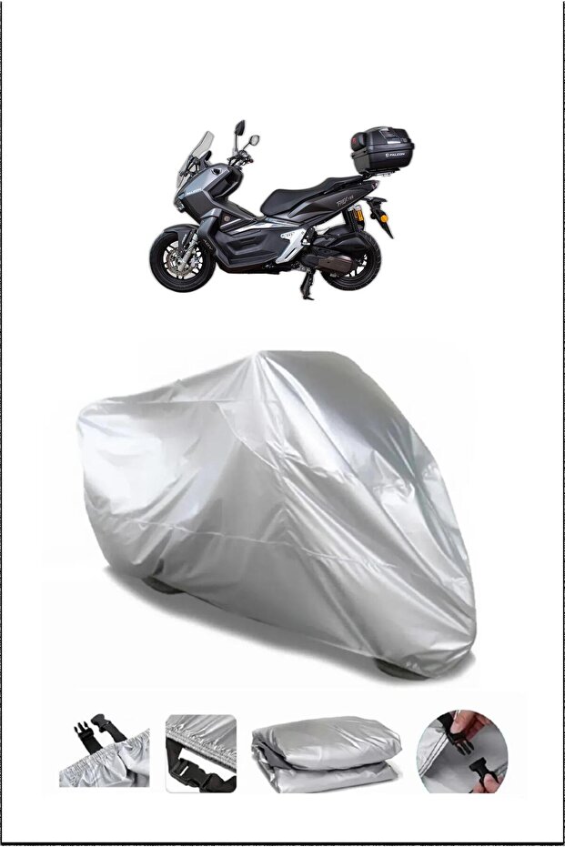 Falcon T-Rex188 Gray Waterproof Quality Motorcycle Cover