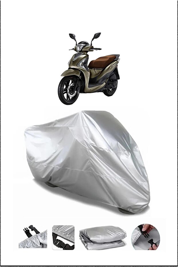 Sym Symphonyst200Iabs Gray Waterproof Quality Motorcycle Cover
