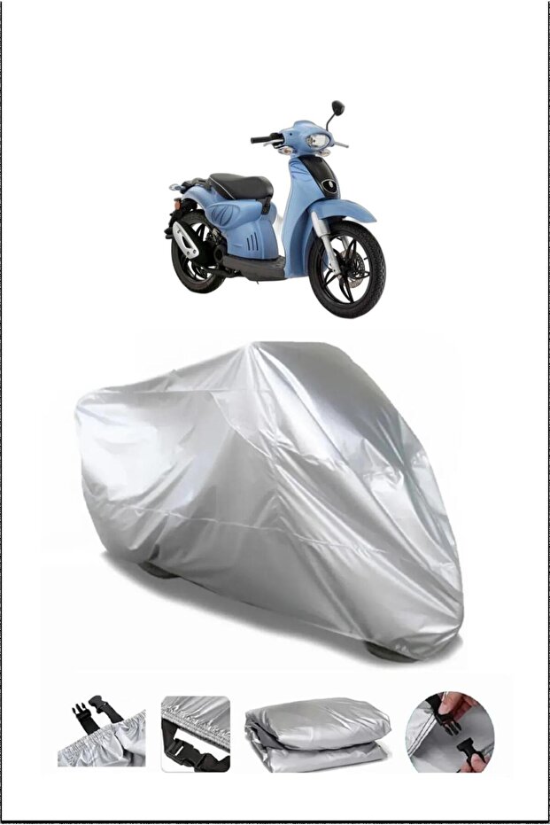 Aprilia Scarabeo50 Gray Waterproof Quality Motorcycle Cover