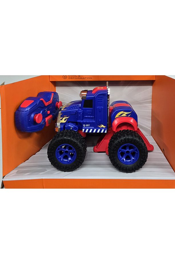 Oyuncak Transformers Optimus Prime Uzaktan Kumandalı Robot Olan Sesli Şarjlı Araba Tır Drift - 4