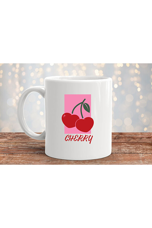 Cherry Cherry Printed Gift Porcelain Mug - 2