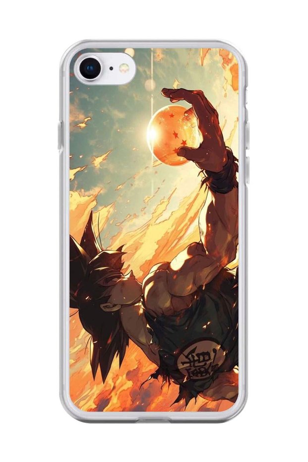 حافظة شفافة متوافقة مع هاتف iPhone 6 Plus بتصميم Dragon Ball-Z 3