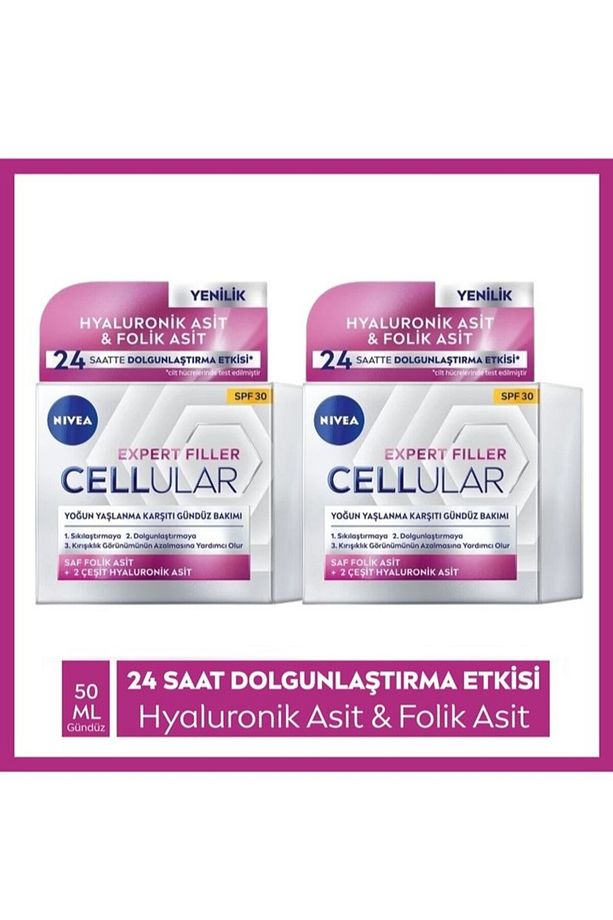 Cellular Filler Sıkılaştırıcı, Yaşlanma Karşıtı, SPF 30 50 ml 2 Adet - 1