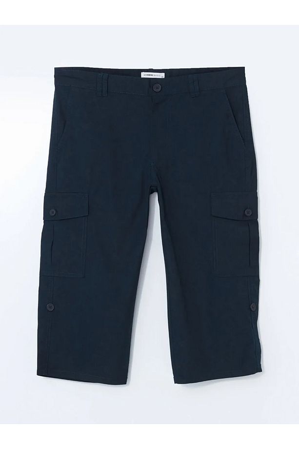 LCWAIKIKI Classic Standart Kalıp Gabardin Erkek Roller Şort - 5
