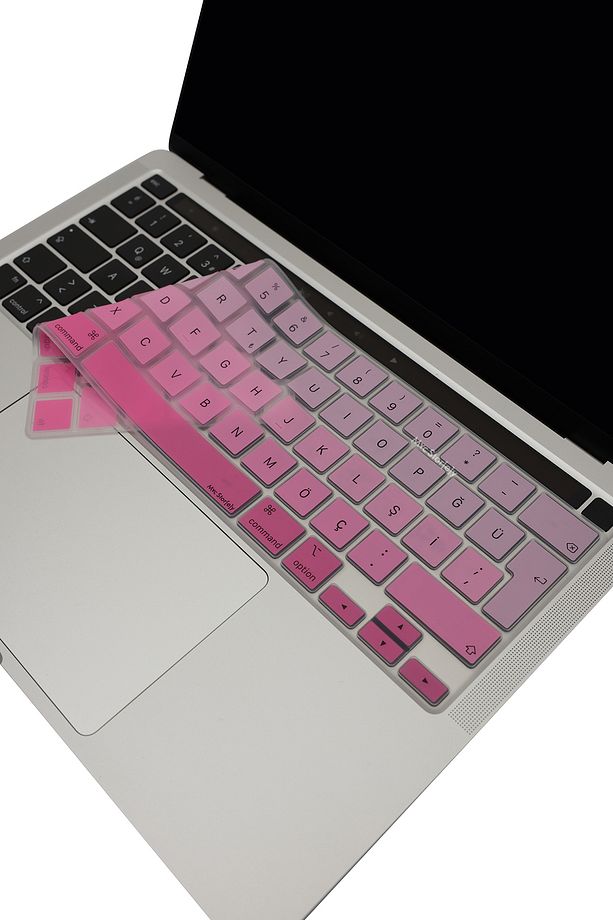 Macbook Pro Kılıf Klavye Koruyucu 13inç M1 M2 Türkçe Q Baskı A2289 A2251 A2338 A2141 Uyumlu Gradient - 1