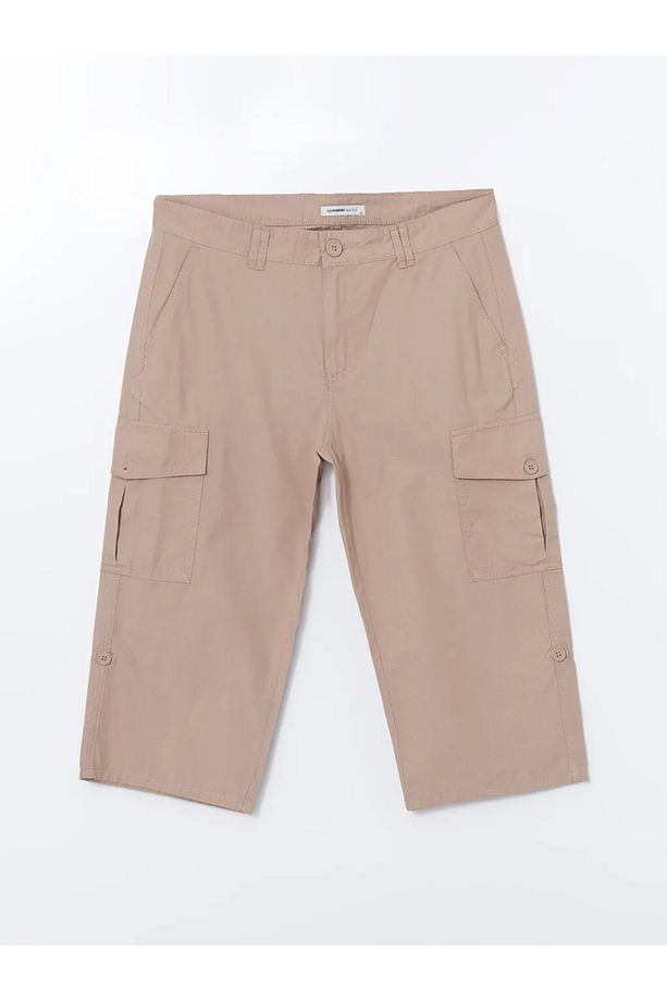 LCWAIKIKI Classic Standart Kalıp Gabardin Erkek Roller Şort - 1
