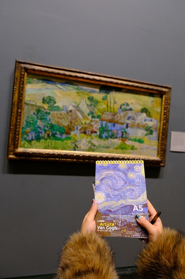 Artista A5 Lems Van Gogh - The Starry Night (Yıldızlı Gece) A5 Sketchbook Eskiz Defteri 200 Gr. - 6