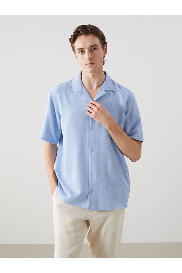 LCW Vision Regular Fit Kısa Kollu Erkek Gömlek - 1