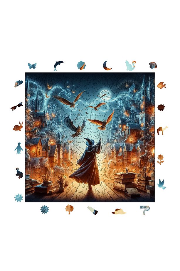 Harry Potter Macerası Ahşap Puzzle Yetişkin Benzersiz Parçalı Yapboz Puzzle Yapıştırıcılı S1-06 - 3