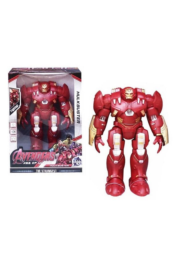 Oyuncak HulkBuster Robot Figür Sesli Işıklı Hareketli Demir Adam İronman Hulkbuster - 1