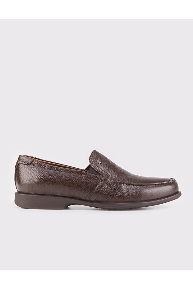 Genuine Leather Brown Non-Slip Men's Casual Shoes