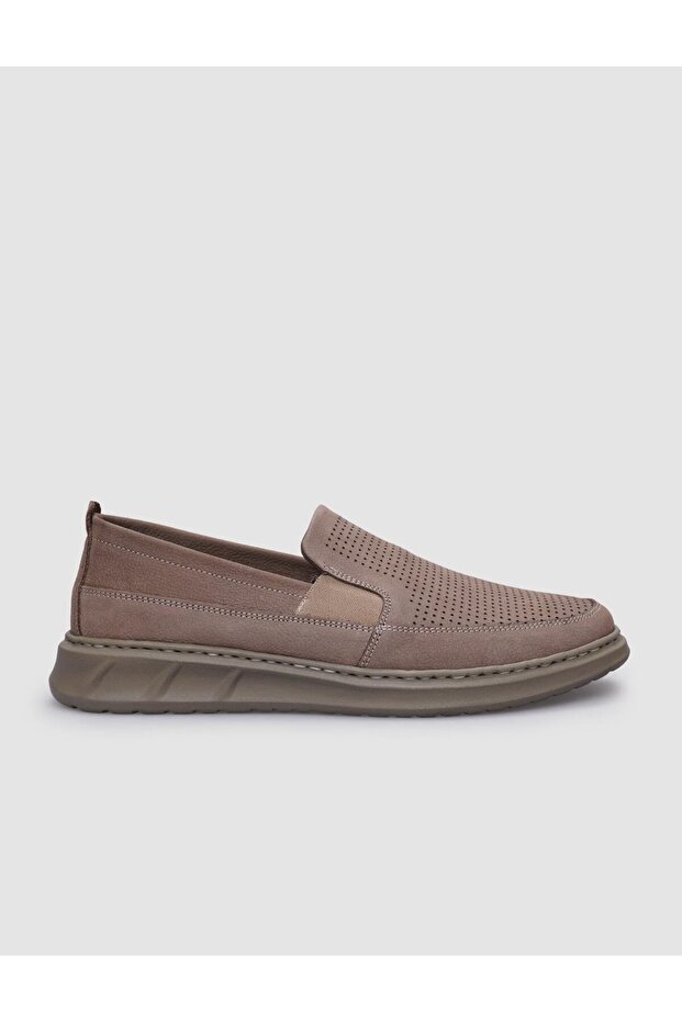 100% Genuine Leather Mink Nubuck Men's Casual Shoes