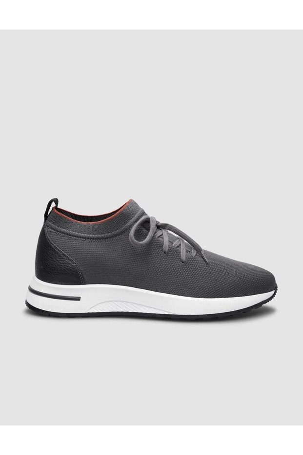 Modena Knitwear Anthracite Lace-Up Men's Sports Shoes