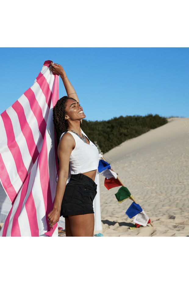 مناشف سريعة الجفاف - في في وردي - كبيرة - 6