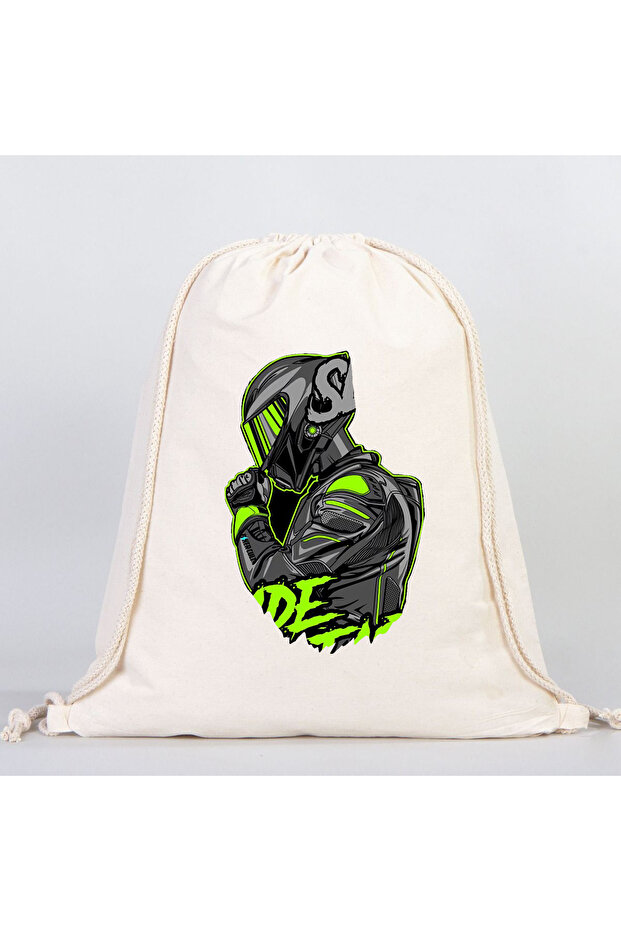 Motors Rope Drawstring Backpack