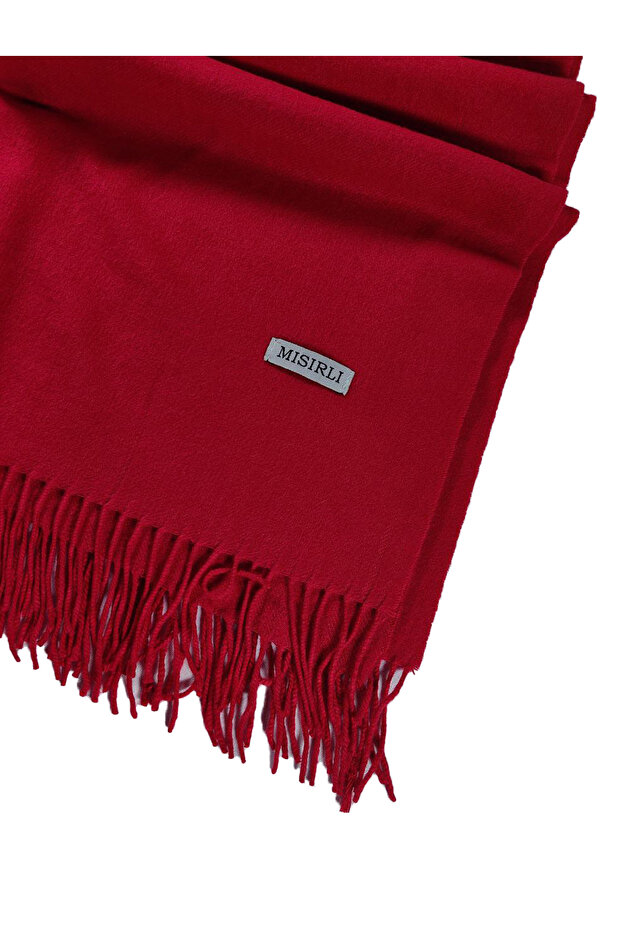 Mısırlı Eşarpları Düz Renk Yün Şal - 2