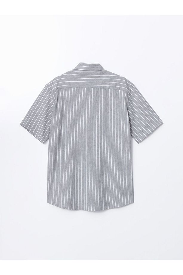 LCW Vision Regular Fit Kısa Kollu Çizgili Erkek Gömlek - 2