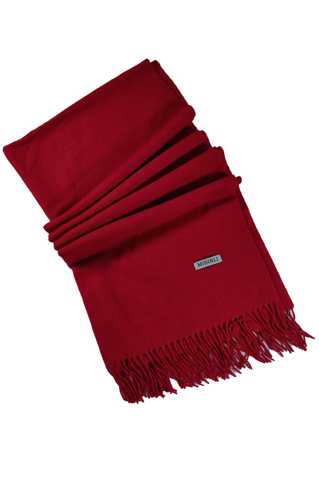 Mısırlı Eşarpları Düz Renk Yün Şal - 1