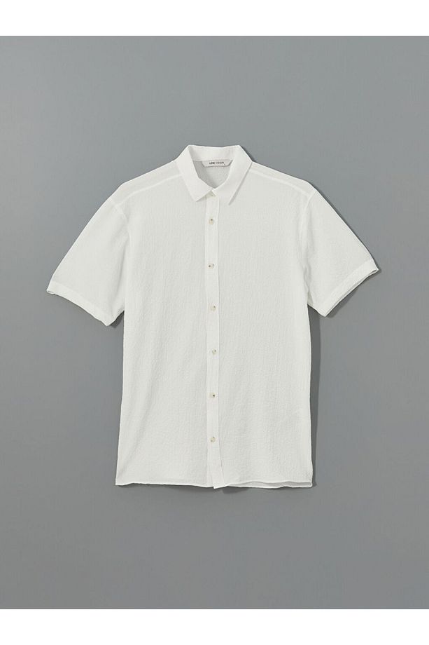 LCW Vision Regular Fit Kısa Kollu Erkek Gömlek - 5