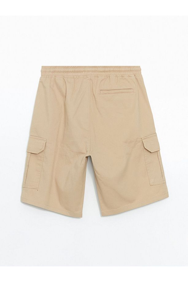XSIDE Standart Kalıp Gabardin Erkek Kargo Şort - 6