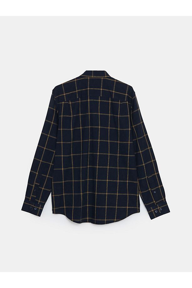 LCWAIKIKI Classic Regular Fit Uzun Kollu Ekose Poplin Erkek Gömlek - 6