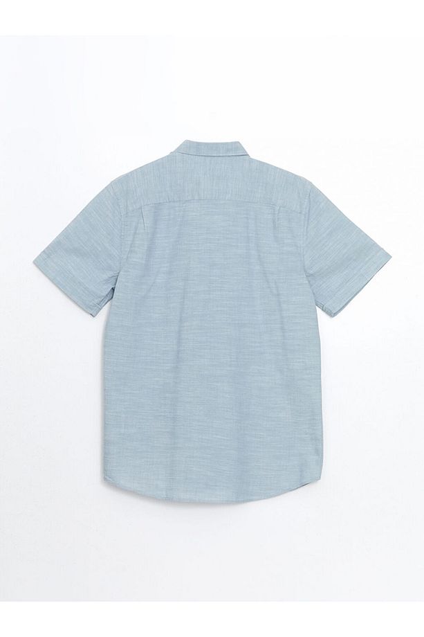 LCWAIKIKI Classic Regular Fit Kısa Kollu Poplin Erkek Gömlek - 6