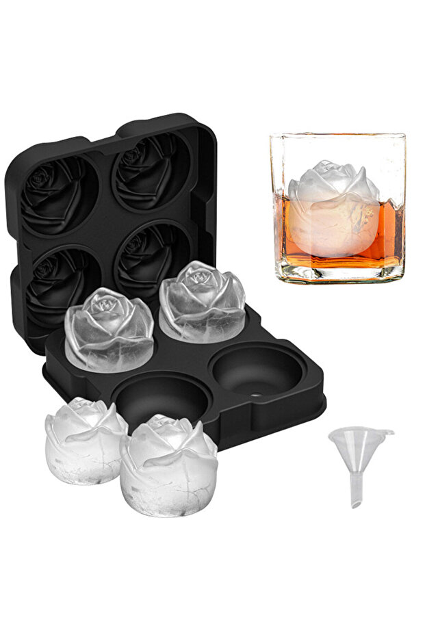 Ice mold 4pcs flower shape - 1