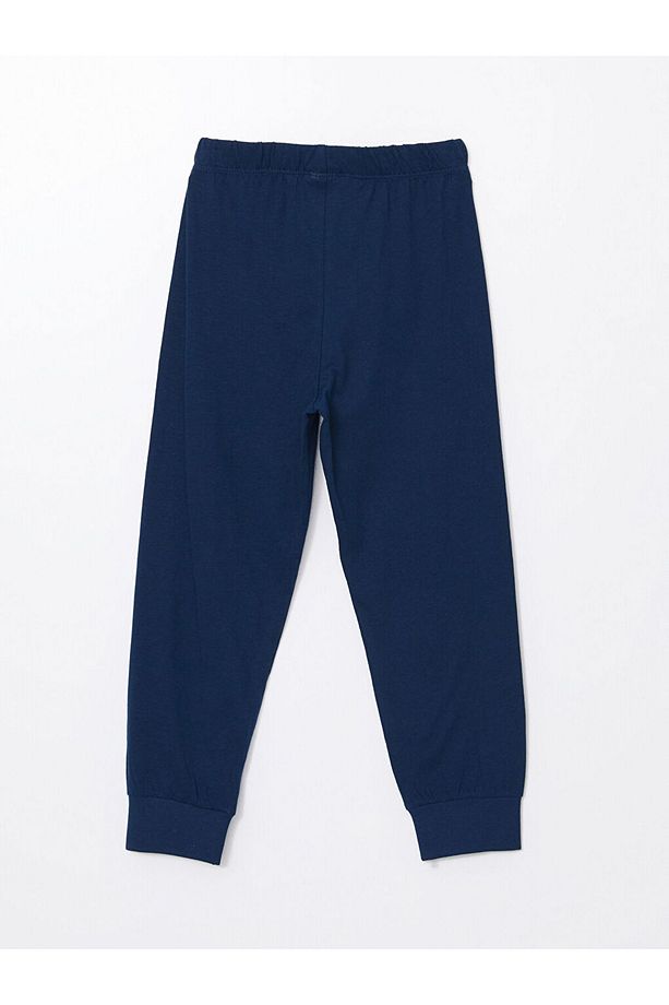 LCW Kids Sari Bisiklet Yaka Erkek Çocuk Pijama Takımı - 7