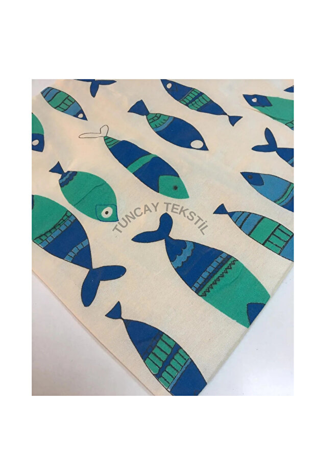 وسادة رمي مطبوعة على شكل سمكة مغسولة 50x50