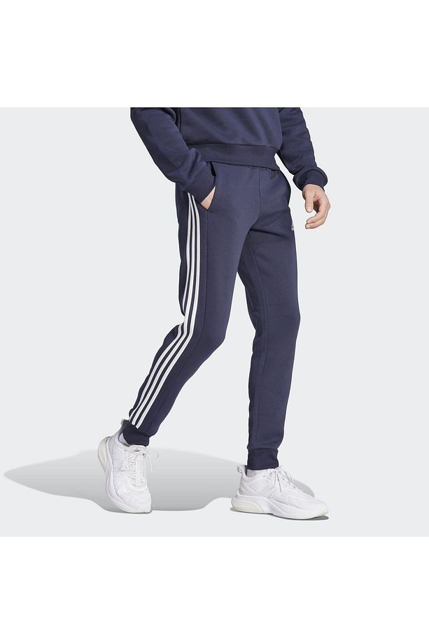 Essentials Fleece 3-Stripes Tapered Cuff Eşofman Altı - 5