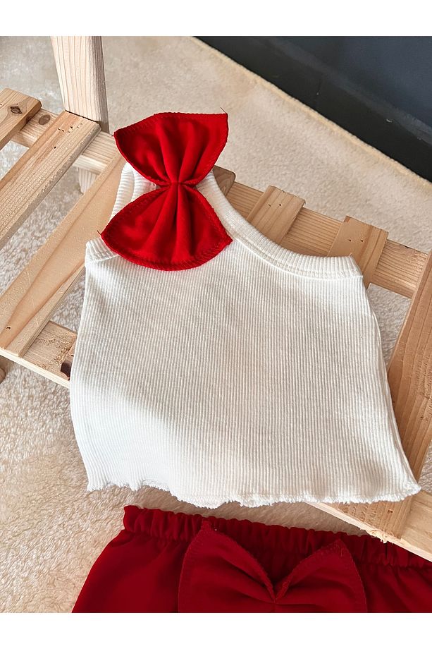 BEBEK ÇOCUK TEK KOL CROP ETEK SETi TAKIMI YAZLIK TAKIM - 3