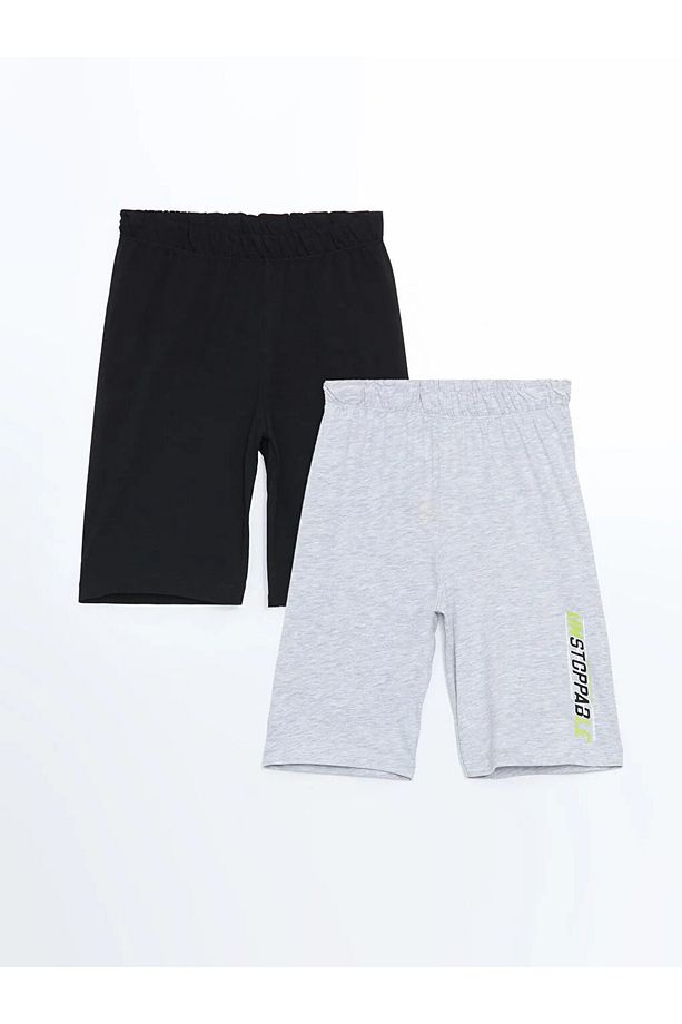 LCW Kids Beli Lastikli Erkek Çocuk Pijama Şort 2'li - 1