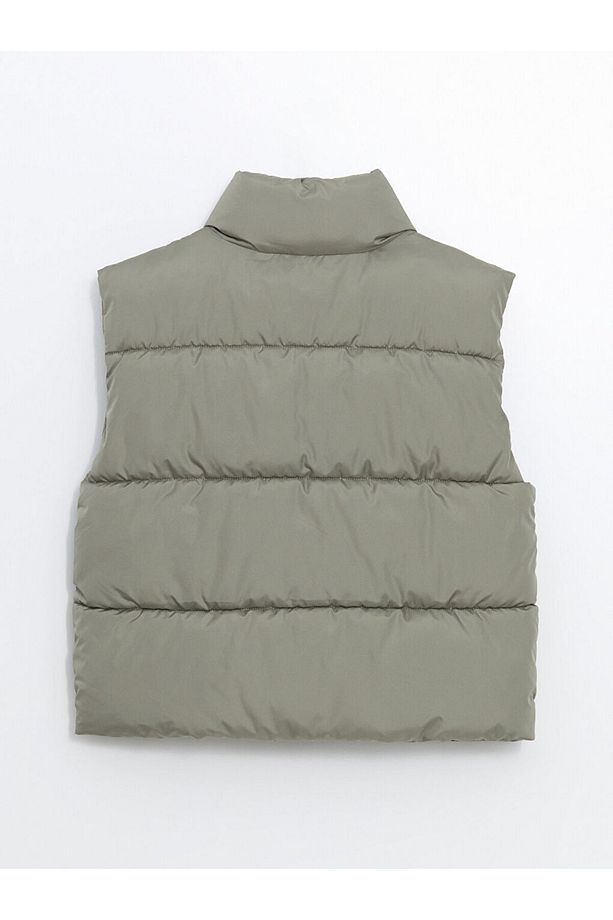 Dik Yaka Kadin Sisme Yelek - S57984Z8 - 8